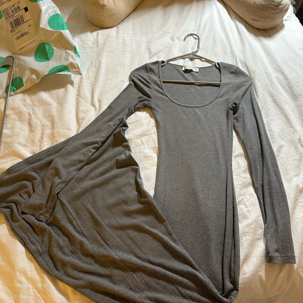 Abercrombie & Fitch gray maxi dress